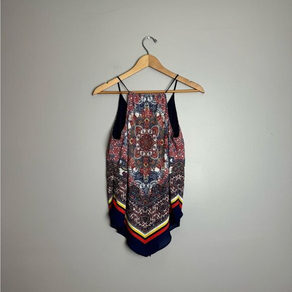 A. Byer paisley handkerchief spaghetti strap tank top/ camisole size m - Picture 2 of 9